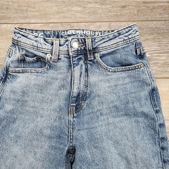 Clock House High-rise mom jeans cropped size xs - Picture 3 of 12